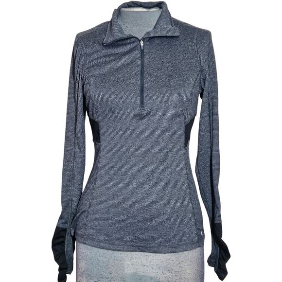 Dri More Gray Quarter Zip Athletic Top Size Small - Picture 1 of 4